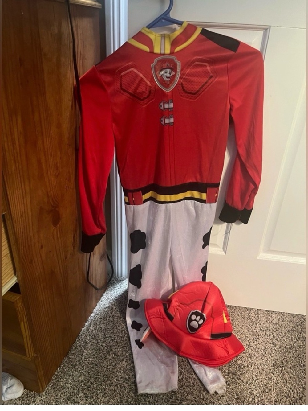 Nickelodeon Red & White Marshall Fire Pup Costume with Hat
